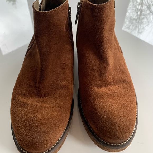 Women’s Italeau Cognac Suede Ankle Boots - Picture 1 of 3